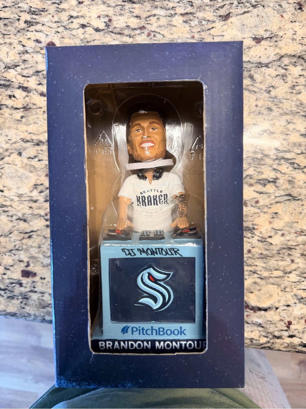 Brandon Montour DJ Bobblehead - Blue and White